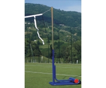 Volley-Minivolley-superminivolley system ballasted, trasportable on wheels that can be completely dismantled and is safe
