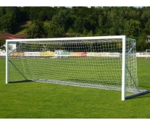 Soccer goals 6x2 in aluminium, welded corner joints, fixed,complete with sockets