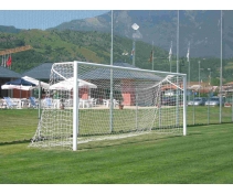Soccer goals 5x2 in aluminium, welded corner joints, fixed,complete with sockets