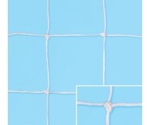 Pair of soccer nets in braid, 100% in polyethylene, stab. U.V., mesh 12x12 cm., knot manufacturing