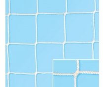 Pair of soccer nets in braid, 100% in polyethylene diam 6 mm., stab. U.V., mesh 10x10 cm., knotless