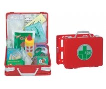 Medical case in abs, portable or wall mounted, complete with accessories