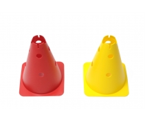 Drilled cone, height 30 cm with 8 holes