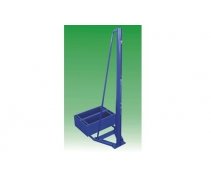 Mobile volleyball system in aluminium with ballast device with antitorsion plate laser cut, can be dismantled
