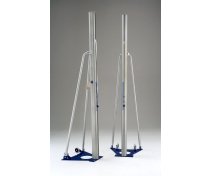 Mobile volleyball system in aluminium, with internal mechanisms, with antitorsion plate laser cut, can be dismantled